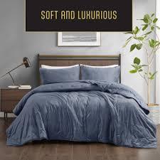 MODAVARI 3PC COMFORTER SET F/Q-BLUE
