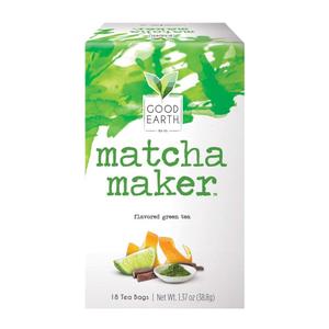 Good Earth Tea Sweet & Spicy Matcha Green Tea, 18 Teabags (Pack of 6) (EXP 12/22/27)