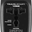 Conair Universal Travel Adapter - All-in-One European and Worldwide Travel Plug Adapter with Surge Protection - Includes USB C Port