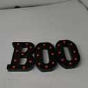 Halloween Decorations Indoor-Boo 3 Led Marquee Light up Letters Halloween Decor Boo Signs Light for Home Fireplace Room Desk Mantel Wall Table Bedroom Kitchen Vintage Gothic Party Supplies Ornaments