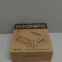 Stereo Receiver & Amplifier Home Audio Amp, AK45 Bluetooth Receiver for Home Stereo, 300Wx2, Bluetooth 5.0, 2 Channel, w/FM & Karaoke, w/USB/SD/RCA/MIC/FM in, w/Remote, for Garage Party Market