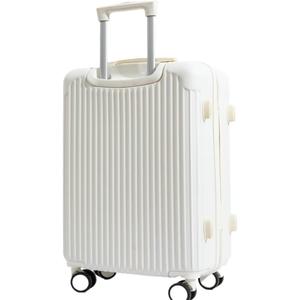 Student Suitcase Female Universal Wheel Drawbar Suitcase Suitcase Male Password Box Female Fashion Suitcase(White,22Inches 550mm)