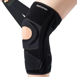 Galvaran Knee Brace for Meniscus Tear:Adjustable Knee Support for Maximum Knee Pain,Side Stabilizers for Injury or Surgery Recovery - Men and Women (Medium)