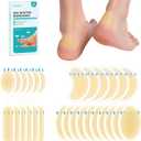 Blister Pads - 28 ct Water Resistant Hydrocolloid Bandages for Foot, Toe, Heel - Gel Blister Cushions for Prevention & Recovery, Variety Pack