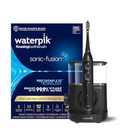 Waterpik Sonic-Fusion 2.0 Professional Flossing Electric Toothbrush with Water Flosser Combo In One, Black SF04