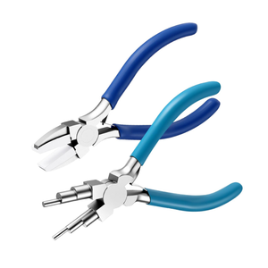 2 Pieces Jewelry Making Tool Bail Making Pliers 6 in 1 Jewelry Pliers Wire Bending Pliers for Beading Looping Shaping Wire DIY Crafts (Blue)