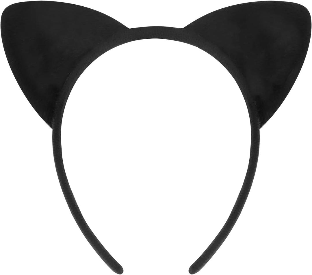 COCIDE Cat Ears Headbands Plastic Taylor Party Decorations Kitty Headbands for Girls Gabby Party Favors Birthday Supplies for Women Halloween Hair Accessories Hair Hoops Costume Black