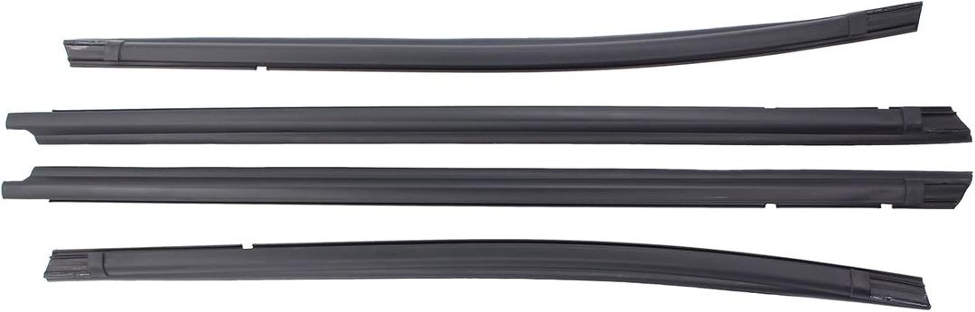 MOTOKU Front and Rear Door Window Outer Weatherstrip Belt Molding Seal kit for Toyota Tacoma 2005-2016