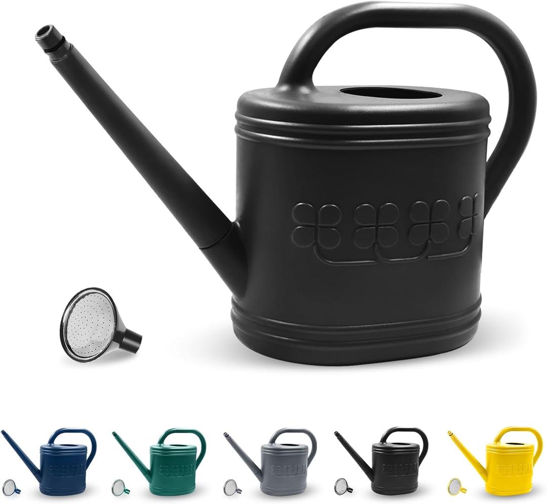 2 Gallon Watering Can, Garden Watering Can with Stainless Steel Shower Head