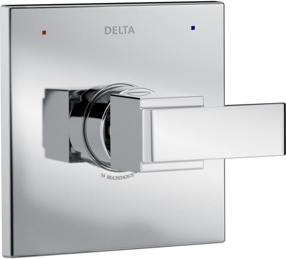 Delta Faucet Ara 14 Series Single-Function Chrome Shower Valve Trim Kit, Shower Handle, Delta Shower Trim Kit, Chrome T14067 (Valve Not Included)
