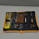 Fenice Peak 7'' Professional Dog Grooming Scissors Set Rose Gold 440C Stainless Steel Straight Thinning Curved Chunker Shears 4pcs Set for Pet Grooming Services Dogs and Cats (Combo)