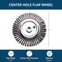 Benchmark Abrasives 6" x 1/4" Stringer Bead Wire Wheel with 5/8"-11 Thread, for Weld Cleaning, Weld Spatter Removal, Stripping, Deburring, Use with Angle Grinders - (6" x 1/4") (Carbon)