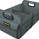 MIKKUPPA Car Trunk Organizer - 70L Collapsible Trunk Organizer for Groceries, Car Storage Organizers for SUV Auto Truck Van with Non Slip Bottom (Gray) (Medium)