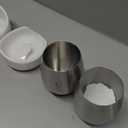 Gusto Nostro White Marble Wine Chiller for Glass and Stainless Steel Tumbler Set of 2 - Freezable Wine Glass Chiller Holder - Cool Set of Chillers and Stemless Metal Wine Tumblers for HomeBar (Silver)