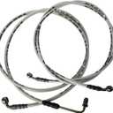 Extended Front & Rear Brake Hose Lines Brake Cable Set Compatible with Polaris RZR 570 800 800S 4 800 XP 900 XP 4 900 900S Part # 1911582 1911579 1911583 1911725 1911609