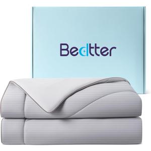 King/Cali King Cooling Comforter, Blanket for Hot Sleepers, All Season Bedding to Keep Cool for Night Sweats, Breathable Lightweight Upgraded Cold Blanket, 106x90 Inches, Grey