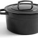 Martha by Martha Stewart 5 QT Enameled Cast Iron Dutch Oven w/Lid - Obsidian
