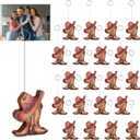 YLOLUL 20 Pcs Cowboy Boots Photo Holder Wooden Table Number Holders Cowboy Balloon Place Card Holder Cute Picture Number Sign Stands for Western Party Birthday Wedding Anniversary Party