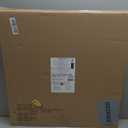 Amazon Basics Portable 4 Ft Rectangular Folding Dining Table, 4 Adjustable Height Settings, Space Saving Fold-in-Half Design and Carrying Handle, Indoor & Outdoor, Washed Black, 47.8 x 23.9 x 33.9 in