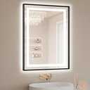 24"x32" LED Bathroom Mirror with Lights, Front & Backlit, Anti-Fog, Dimmable, 3 Color Temperature, CRI 90+, LED Mirror for Bathroom with Premium Full Aluminum Frame, Touch Control with Memory