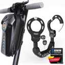 Scooter Lock, 8mm Chain Locks Security Anti-Theft Bike Lock with 3 Keys and Waterproof Scooters Bag Electric Scooter Accessories for E-Bike/Motorcycle/Bicycle/Electric Scooters