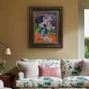30x40 Canvas Frame for Hand-painted Diamond Oil Paintings,Blue Gold