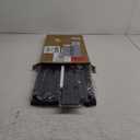 Yusong C Shaped End Table - Slide Under Sofa Couch Bed, Small Table for Small Spaces, Skinny Overbed, Coffee Drink Snack Table for Living Room, Black Oak (Length 16.5)