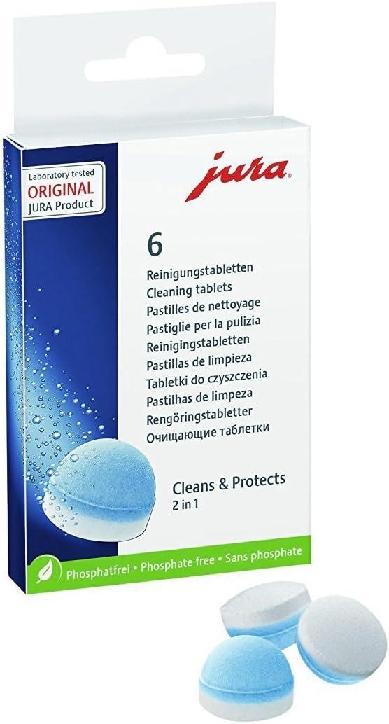 Jura 64308 Cleaning Tablets for all Jura Automatic Coffee Centers, 6-Count
