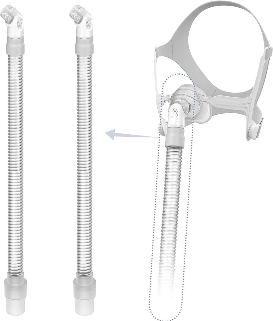 2 Packs Replacement Tube for Airfit N20,FSA HSA Eligible, Replacement Short Tube Compatible with N20, Great Value CPAP Supplies by Medihealer.