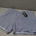 Mens Swim Trunks with Compression Liner 5 Inch Inseam Swimming Trunks Shorts for Men (Blue, XXL)