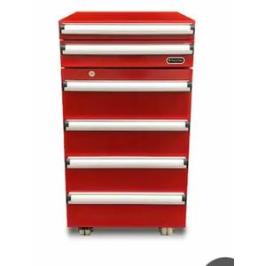 Whynter's 60W Tool Box Refrigerator, Red features roller-guided drawers and a red color finish.