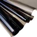 30x135cm Transparent PVC Vinyl, 0.4mm Neon Solid Color Waterproof Fabric Super Clear Mirrored Foil Roll for Making Handags Bows DIY Decor, Gray