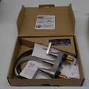 Bathroom Sink Faucet, Hurran 4 inch Brushed Nickel Bathroom Faucets for Sink 3 Hole with Pop-up Drain and Supply Lines, Stainless Steel 360 Swivel Waterfall Faucet for Vanity RV Restroom