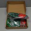 5 Pcs Christmas Elf Costume Kits Include Elf Apron Elf Shoes with Jingle Bells Santa Elf Hat Long Striped Socks Fairy Pixie Elf Ears for Christmas Party Adults Cosplay Accessories Xmas Party Gifts