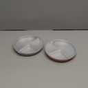 Elk and Friends Stainless Steel Divided Plates with Silicone Sleeve for Babies & Toddlers | Lids Included | Stay Put Suction | Dinner & Snack Plates | 2 Pack (Blush/Lilac)