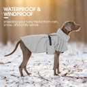 FUAMEY Dog Cold Weather Coats,Dog Winter Jackets for Small Dogs Warm Dogs Coat with Reflective Strips Waterproof Pet Snowsuit Thick Paded Pets Vest for Yorkshire Chihuahua Grey S