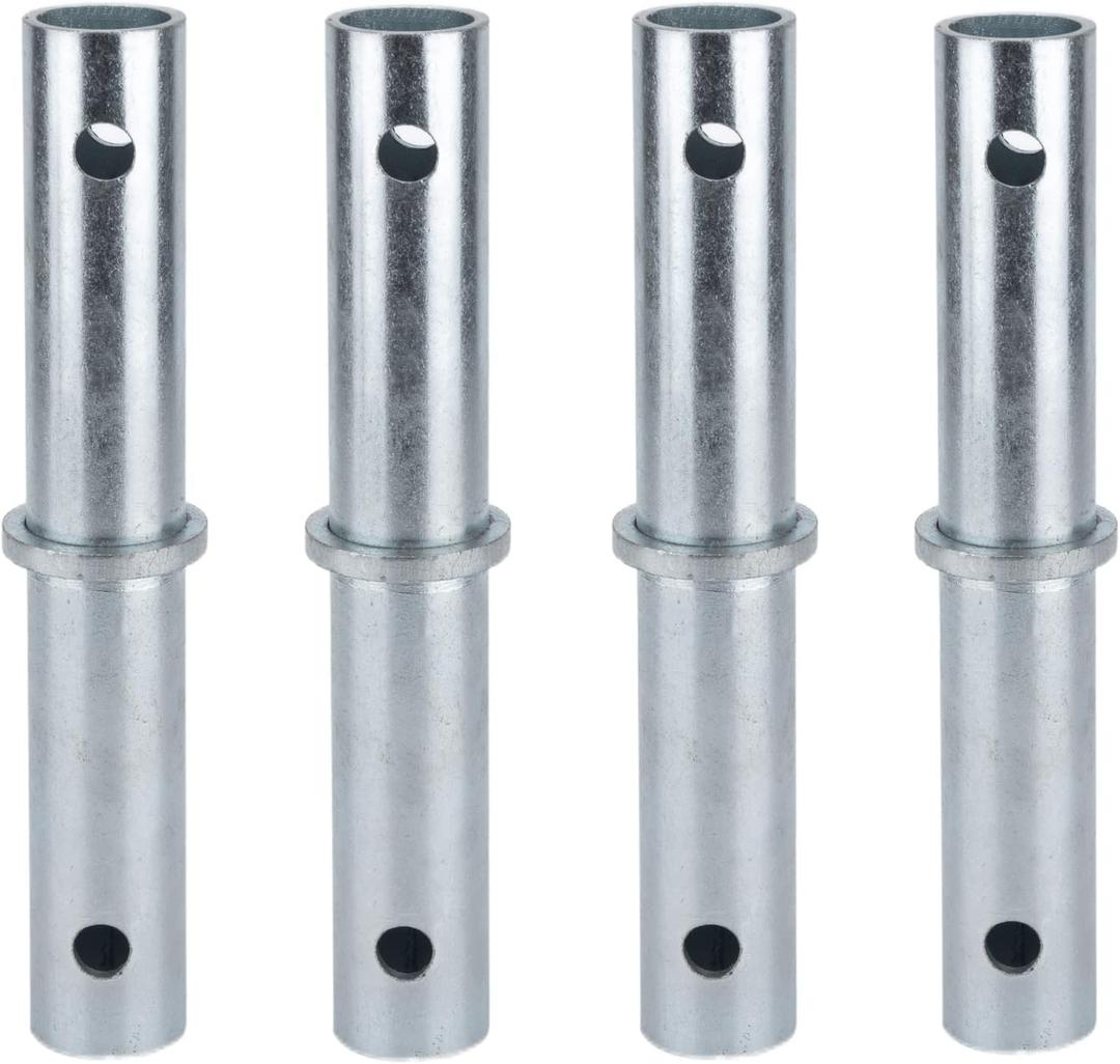 Heavy Duty Scaffolding Coupling Pin 1-5/16"OD x 9"L with 1/4" Collar,Scaffolding Supplies Part Retainers (4PACK)