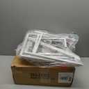 X-cosrack Small Makeup Vanity Desk with Mirror & Chair, Mini Vanity Desk Table Set with Fabric Storage Drawer, 19.7" Compact Vanity Desk for Kids, Girls, Dressing Table with Chair for Bedroom, White