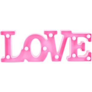 Love Light up Sign, Valentines Decorations Love LED Light Sign Love Letter Love Valentines Day Decorations for The Home(Pink)