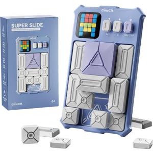 GiiKER Super Slide Puzzle Games, Original 500+ Challenges Brain Teaser Puzzle, Toys for Kids, Travel Games Birthday Gifts Easter Stocking Stuffers for Boys Girls, Activities for Road Trips - Lavender