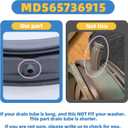 WM3400CW/00 Door Gasket For LG WM3400CW/00 Washer Door Boot WM3700HWA/03 WM3600HWA/00/03 MDS65736915 Door Gasket Seal Parts,Compatible For LG Front Load Washer Door Seal Replaces 4964148,EAP12748962