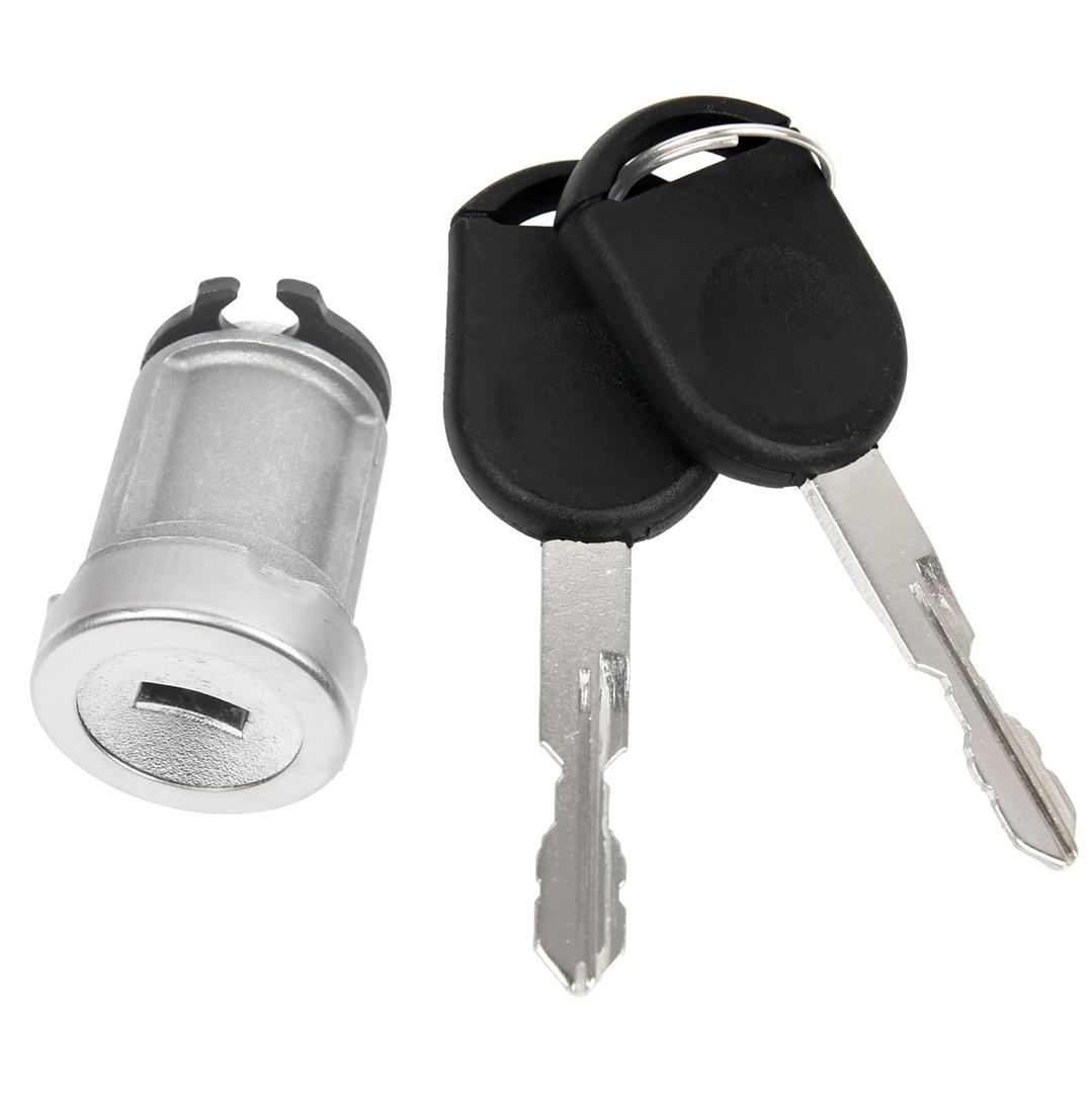 707592C Ignition Switch Lock Cylinder Kit Compatible with Ford Expedition Explorer Mustang Taurus 2005-2012(with 2 transceiver Keys with Chips)