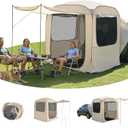 Alvantor SUV Tailgate Tent with Sunshade Awning, 6x6x6.6ft Waterproof Car Tent for 2-3 People, Instant Pop up SUV Tent with PVC+Oxford+Mesh Material