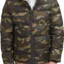 Tommy Hilfiger Men's Down Alternative Hooded Puffer Jacket (Standard and Big & Tall) (5X, Camouflage)