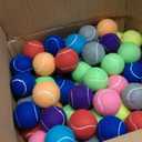 SHYUJAJIE Tennis Balls, 90 Pack Training Tennis Balls Bulk, High Elasticity Practice Tennis for Beginner, Exercise Playing Balls for Pet Dog, 2.58inch