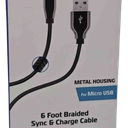 ZGEAR Braided Sync & Charge Metal Housings - Micro USB To USB-A Cable - 6 Foot