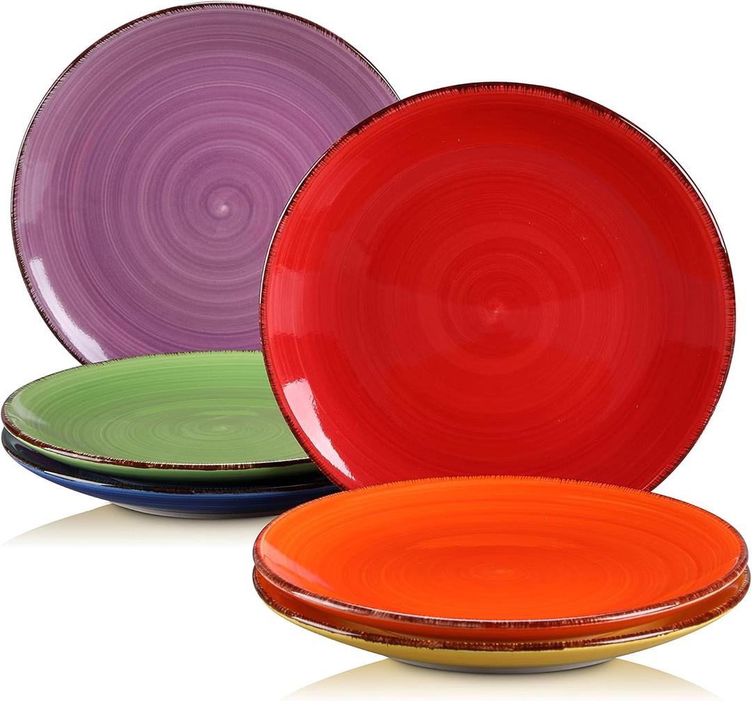 Colorful Plates Kit, 2 Sizes, 8 Pcs