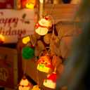 LOLStar Christmas String Lights Decorations, 9.8FT 20 LED Christmas Fairy Lights, Battery Operated (Not Included) with Timer Function and 8 Flashing Modes, Cute Window Lights 2025 Home Indoor Decor