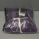 JELLYMONI Purple Duvet Cover Queen Size, 3pcs Washed Microfiber Bedding Set, Soft Breathable Seersucker Duvet Cover Set with Zipper Closure and Corner Ties for All Seasons