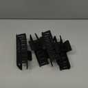 5 Inches Black Extra Large Claw Clips for Thick Hair and Long Hair, 4 Pack Xl Jumbo Claw clips, Oversized Matte Non-slip Rectangle Hair Clips for Women, Big Strong Hold Jaw Clip